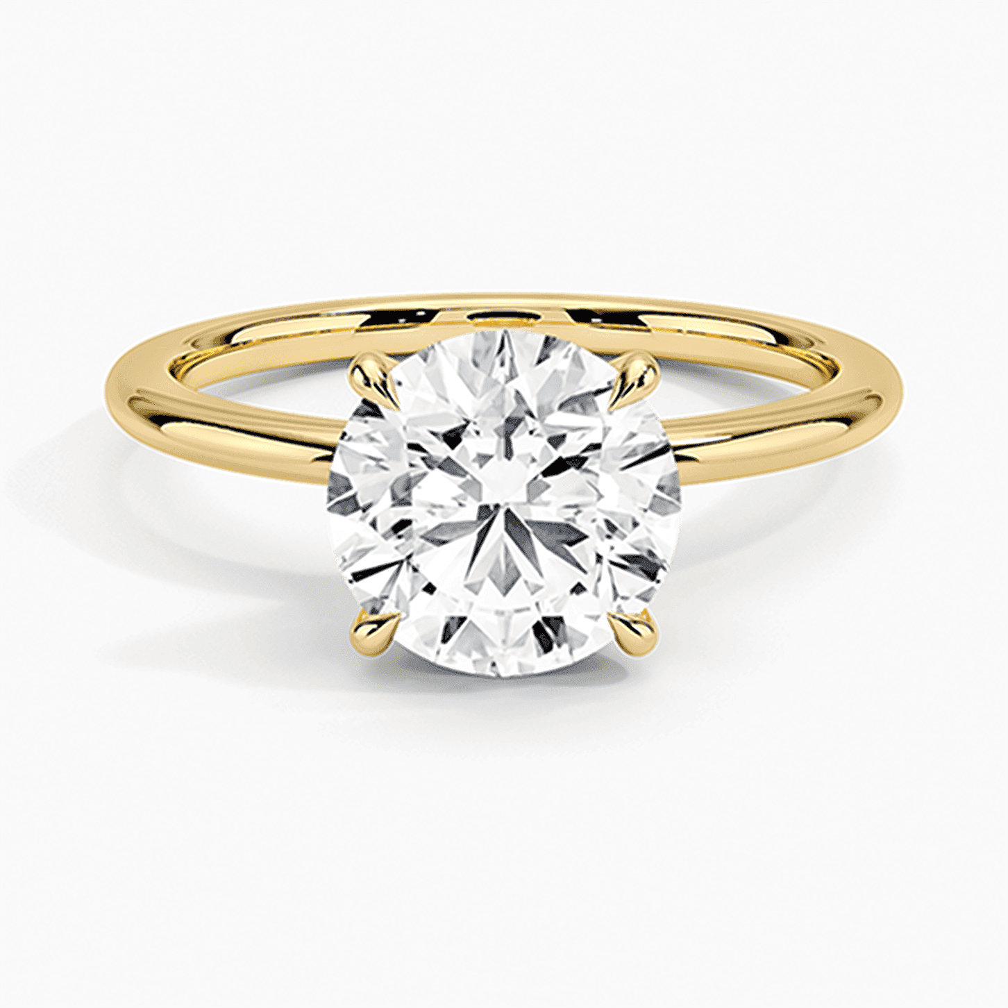 18K yellow gold petite elodie solitaire